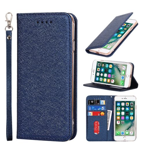 Cavor iPhone7/8/SE 2020/2022 2nd/3rd 제2세대/제3세대 통용 수첩형 케이스 지갑형 휴대 커버 스마트폰 케이스 내장 마그넷 횡치 선택할 수 있는 5색 - 깊 블루