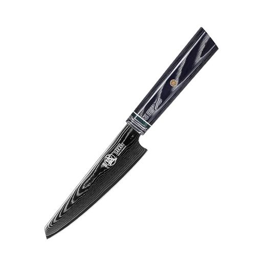 MITSUMOTO SAKARI ペティナイフ 118mm HAP40(粉末ハイス) ダマスカス 手鍛造 果物の皮むき・野菜の飾り切り プロ仕様精密小刀 G10柄