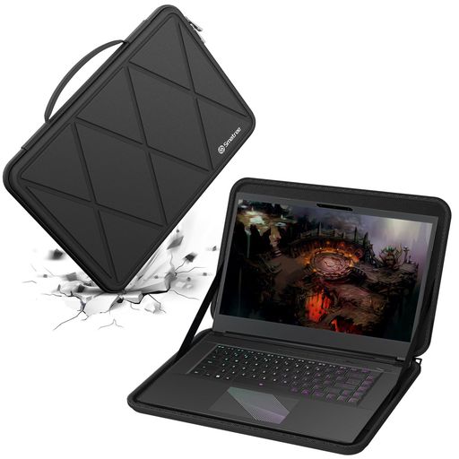 【仕様】スリーブ品番:M122/X8325、スリーブ内寸:41.5x27.8x2.5 cm(16.34x10.94x0.98 インチ)、スリーブ外寸:43.3x30.5x4.05 cm(17.05x12.01x1.59 インチ)、重量:約790 グラム 【互換性】17 インチ ASUS ROG Zephyrus S17 2021; 17 インチ HP OMEN Laptop 17t-ck200/17t-cm200; 17 インチ MSI Venture 17 AI/Venture A17 AI; 17 インチ GIGABYTE AORUS 17H BXF、GIGABYTE A7 K1/X1/GIGABYTE G7 GD/MD/KF/MF/GE/KE/ME/GE 【衝撃防止】ハードスリーブ本体に強化された衝撃吸収パッド層を内蔵。バックパックやスーツケースに収納した際の不意の衝突や偶発的な傷付きから、ノート PC をしっかり防御します 【撥水・耐久性】280g高密度ナイロンライクラ素材を採用。表面の撥水加工が水しぶきを効果的に防ぎ、汚れてもそのまま洗濯可能で、お手入れは簡単です。