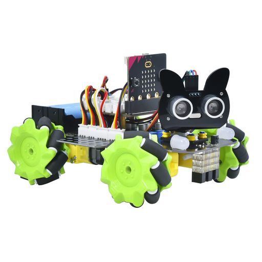 KEYESTUDIO Microbit 4WD メカナムロボットカーキット(Microbit V2なし)
