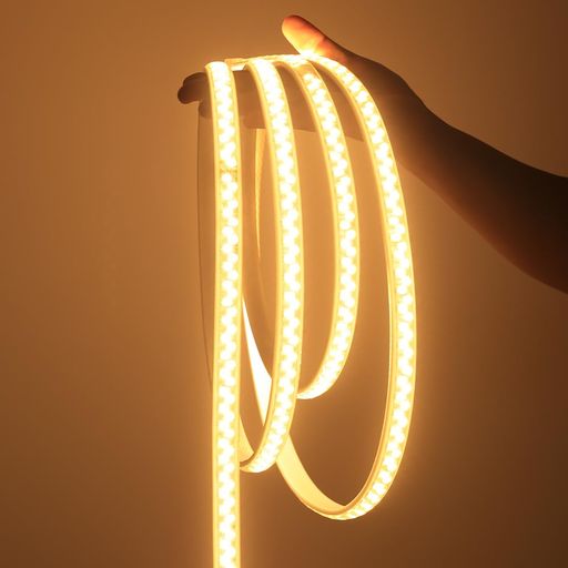 樂天商城 - ALion-ots100V-LEDテープライト高輝度SMD5735180LEDビーズCRI =95電源が付属プラグ&プレイ防水明るい曲がりやすい50CM切断可能取付簡単間接照明装飾ライト(電球色5メートル)