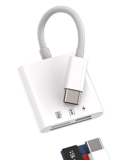 【3-in-1カードリーダー】SDカードリーダーは、SDおよびmicroSDメモリーカードに対応しています。SDカードからUSB-Cポートデバイスに写真やビデオを簡単にダウンロードし、いつでもどこでも友達や家族と写真やビデオを共有できます。データ転送と充電を同時にサポートしているため、デバイスが電池切れになる心配はありません。 【コンパクトでポータブルなデザイン】高品質な素材で作られ、美しい外観と優れた耐久性を持っています。コンパクトでスタイリッシュなデザインで持ち運びも簡単です。オフィス、出張、旅行、または在宅勤務中にも最適です。対応iPhone 15、対応iPad 10、Air4、Air5、mini6(2018 2019 2021 2022 2023Pro 11 12.9インチ)などのすべてのUSB-Cインターフェースデバイスに適しています。 【優れた安定性】このUSB Cカードリーダーは、内蔵された先進的なチップにより、HD映画をUSB-Cデバイスに数秒で転送でき、驚くべき超高速データ転送速度(最大5Gbps)を楽しむことができます。USB 2.0との後方互換性もあります。