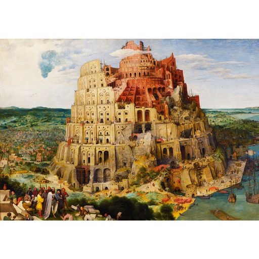 MISITU ジグソーパズル 2000ピース パズル 風景 絵画 ピーテル・ブリューゲル バベルの塔 プレゼント 贈り物 誕生日 記念日 祝い クリスマス おしゃれ インテリア (70 x 100 cm)