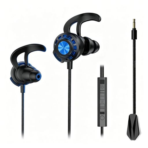 イヤホン 有線 ゲーミングイヤホン ゲーミングイヤホン マイク付き有線HiFi クリア通話 イヤホンマイク 快適な装着感遅延なしタイプシー 重低音 リモコン付き カナル型 小型·軽量 防水イ…
