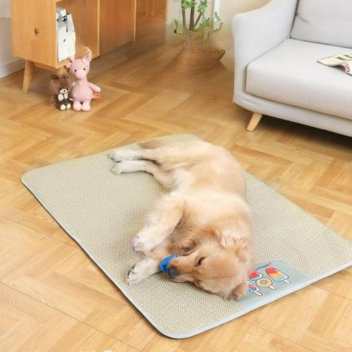 JOYOUTH ペット用 夏用クールマット ひんやり涼しい ペット用シーツ 接触冷感 シーツ 寝具 冷感敷きパッド 洗える 通気性 犬猫両用 超大サイズ すのこマット(籐席風) 滑り止め付き お昼寝マ…