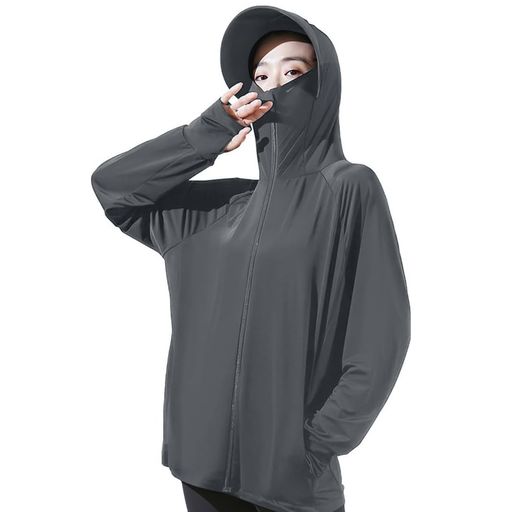 [Goodfeel] ラッシュガード レディース UVカット99.9% UPF50+ 体型カバー 長袖 大きいサイズ パーカー 水着 フード付き 涼しい 冷感 360°紫外線対策 日焼け防止 軽量 通気性 速乾 夏服 アウター ア…