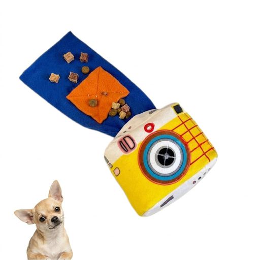 INEKOAGUA 犬 おもちゃ 知育玩具 ぬいぐるみ 【引き出し式・ノーズワーク】 噛む 丈夫 音が出る 餌隠し 運動不足解消 ストレス解消 破壊防止 噛み癖 対策 小・中型犬 (カメラ)