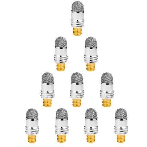 🖊︎セット内容:交換用ペン先10個セット、ペン先の直径:約6mm(購入前に手元にあるタッチペンのサイズが適合するかどうかをご確認ください。サイズの問題によるトラブルを避けるためです)。(寸法は人工測定で誤差がある場合がありますのでご了承ください。) 🖊︎高感度と優れた操作性:導電性の銀繊維を使用したペン先は、ゴム製に比べてより良いスライド性能と反応速度を提供します。これにより、サイン、メモ取り、ゲームなど、さまざまな静電容量式タッチスクリーン機器で滑らかな操作が可能です。 🖊︎環境に優しく経済的な交換設計:ペン先はネジ式デザインを採用しており、ツールなしで簡単に交換できます。使用による摩耗は避けられませんが、新しいペン先への交換により、より良い使用体験を得ることができます。 🖊︎多様な使用シーンに適しています:低摩擦特性により、このタッチペンは脳トレゲーム、学習ソフトウェア、スマートフォン上のパズルゲームなどに非常に適しています。また、頻繁なサインが必要なビジネスシーンでも活用できます。(ただし、ペン先の太さによっては、細かい描画作業には適していないことがあります。