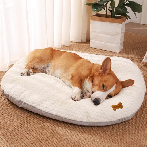 Sunframe 柔らかい 犬 ベッド 洗える 取り外し可能 冬用 ペットベッドマット 暖かい イヌ ベッド アラエル 猫 小型犬用 s 43x53cm