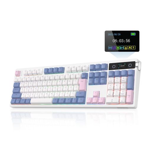 EPOMAKER TH108 PRO 日本語配列 フルサイズワイヤレスゲーミングキーボード テンキー付き 2.4GHz/USB/BT5.0