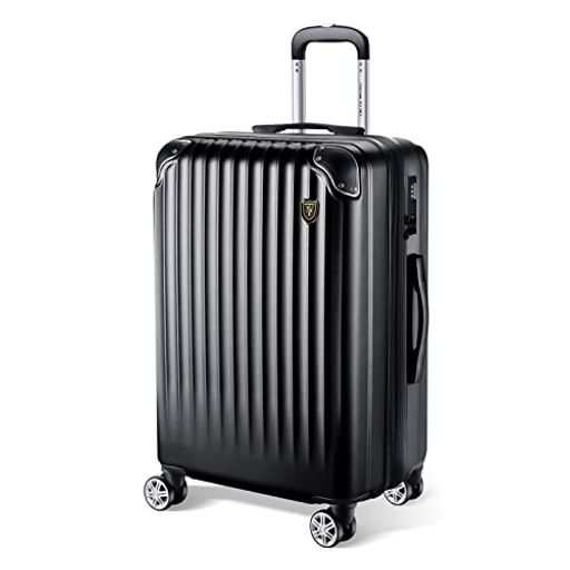 [New Trip] スーツケース キャリーケース 拡張機能付き 機内持ち込み 軽量 キャリーバック Sサイズ 40L 2~3泊 ブラック色
