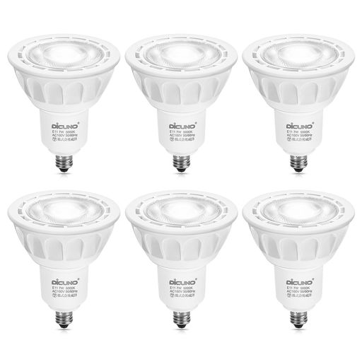 DiCUNO E11口金 LED電球 スポットライト 調光器対応 7W 75W形ハロゲン電球相当 昼 ...