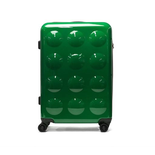 ツモリチサト 新ネコドット 四輪キャリーケース 58L グリーン スーツケース