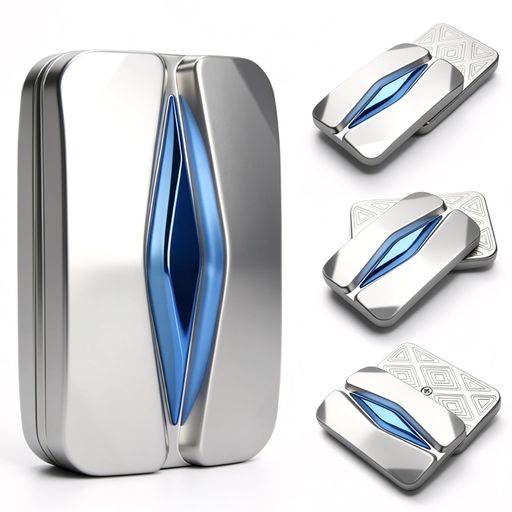 HIDEDC 空山フィジェットスライダー 金属製フィジェットトイ大人用EDCギア ストレス解消グッズ トラックレスデザイン スライダー フィジェットトイ オフィス作業用 集中力向上 16+男性 社…