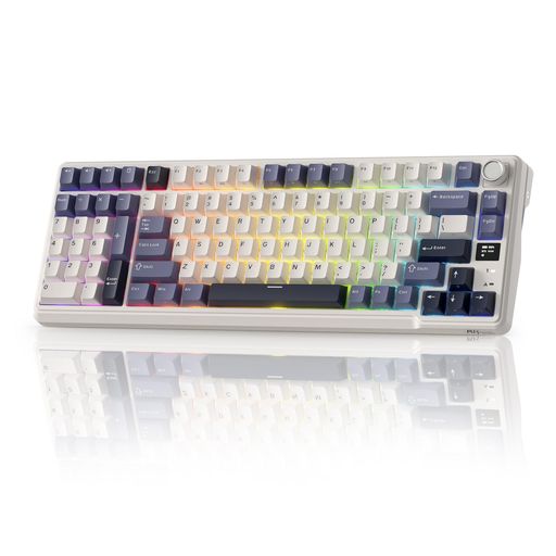 RK ROYAL KLUDGE L98 ワイヤレスメカニカルキーボード 左利き用テンキー&ホットスワップ対応ノブ、95%キーボード、BT/2.4G/USB-C対応、プロソフトウェア、ガスケットマウント、大容量8000mAhバッテ…
