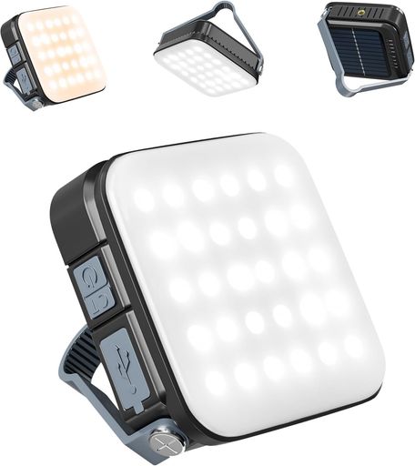Quntis ledランタン 充電式 キャンプ ライト 1000ルーメン キャンプランタン USB&ソーラー充電対応 ソーラーランタン 超高輝度 4000mAh充電式 IPX6防水 48時間連続点灯 3段階明るさ調整 4色温調節 …