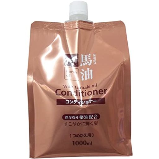 熊野油脂 馬油コンディショナー つめかえ用 1000mlx2個