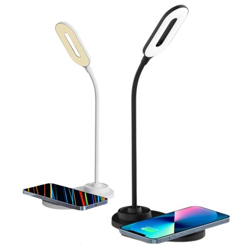 ✅【3つの発光パターン 高品質LED搭載】高品質のLEDを採用しており、自然光に近くコンパクトながらもしっかりと発光します。発光パターンの選択も可能で、暗い部屋では暖色の発光を使うことで、目の疲労感を感じにくくなります。 ✅【ワイヤレス充電機能】作業中や、睡眠中などにスマートフォンを置いておくだけで充電ができます。無駄なコードがいらず、デスク周りをよりすっきりさせ、作業効率の助けになる機能です。 ✅【フレキシブルアームによる角度調節】フレキシブルアーム搭載で照らしたい角度を無段階で調整可能です。アーム固定タイプとは異なり、より広い範囲を照らすことが可能です。アームを折りたたむことでコンパクトに畳めるので、持ち運びやバックへの収納にも最適です。 ✅【タッチ式スイッチで簡単操作】電源のON/OFFや、発光パターンの選択などスイッチをタッチするだけの簡単操作。複雑なスイッチがなくシンプルな設計なので、デザイン、機能性共に使いやすくなっています。