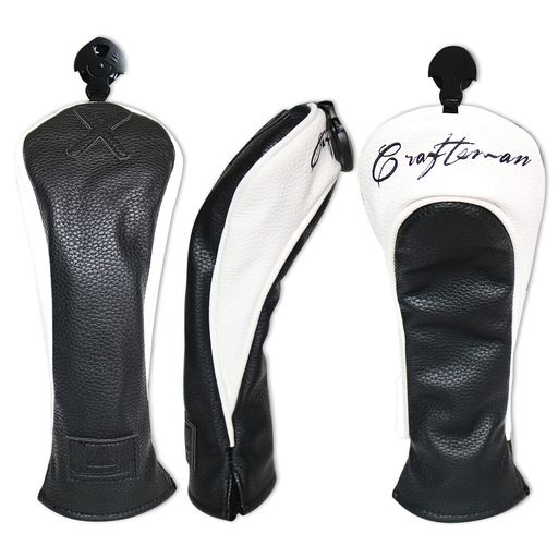 CRAFTSMAN(クラフトマン) ユーティリティーカバー UT用 ゴルフヘッドカバー ハイブリッド用 単品販売 番号タグ付き(ナンバータグ:2、3、4、5、6、UT) ウッドカバー クラブカバー 三片式設計 ブ…