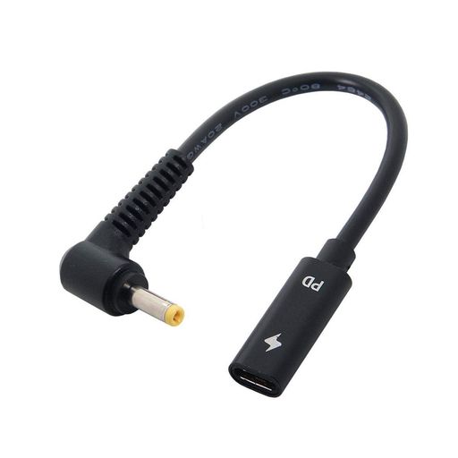C型USB-CマザーはDC 4.0*1.7 mm電源PD充電ケーブルに入力され、HPノートパソコン18-20 Vに適している 入力:C型メス、65 W C型充電器 出力:ノートパソコン共通、DC 18 v-20 v(5 v非対応) 65 W Type-C充電器と併用することで、ノートパソコンの直流18 v-20 vポートをコンセントから容易に充電することができます。 C型充電器の電源は出力端より高くなければならないことに注意してください。