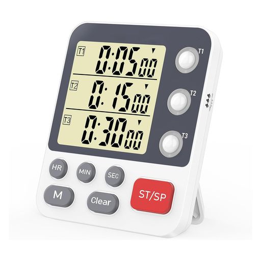 ポクミル タイマー キッチンタイマー 勉強タイマー タイム ストップウォッチ 3つの...