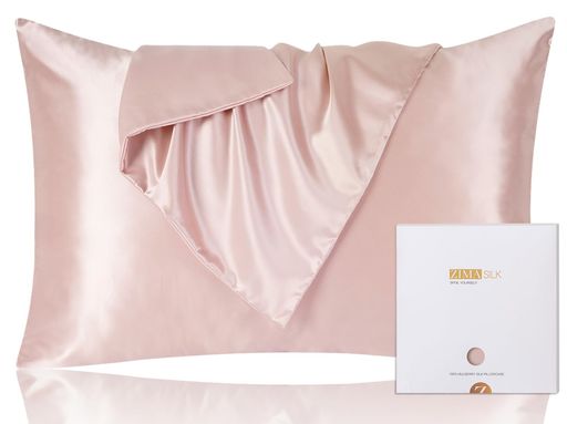 ZIMASILK シルク枕カバー まくらカバー 片面22匁100%天然シルク 裏面テンセル 50x7...