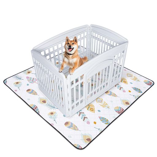 🐾【吸水性抜群&amp;TPU防水綿&amp;漏れ防止】:洗えるペットシーツは4重構造で保護、内層は高品質の吸水綿とTPU防水綿で作られ、吸水性が高く、二重の防水保護を提供します。 ペットが洗えるマットの端でおしっこをしても、すぐに水を吸収し、床に漏れることなく水をキャッチします。 吸湿速乾を実現するだけでなく、雑菌の繁殖を防ぎ、高い通気性と快適性を実現。 おしっこマットは、尿が床に漏れるのを効果的に防ぎ、水漏れや臭いがなく、子犬と床を清潔で乾燥した状態に保ちます。一年中快適に長くお使いいただけます。 🐾【ドット滑り止め底加工】:ペット 滑り止め マットは滑り止めのドットで設計されており、密集したドットは通常の足跡の滑り止めポイントよりも大きく、底の滑り止めポイントの面積が大きく、防水マットのデザインは犬のパッドをに固定するのに役立ちます堅木張りの床やカーペットを最大限に敷いて、滑らないようにします。 ペット用おしっこマットは、子犬が毛布やタオルを引っ掻いて調整している間、所定の位置に留まります。 子犬がハイハイしやすく滑りにくいので、事故防止にも最適です。