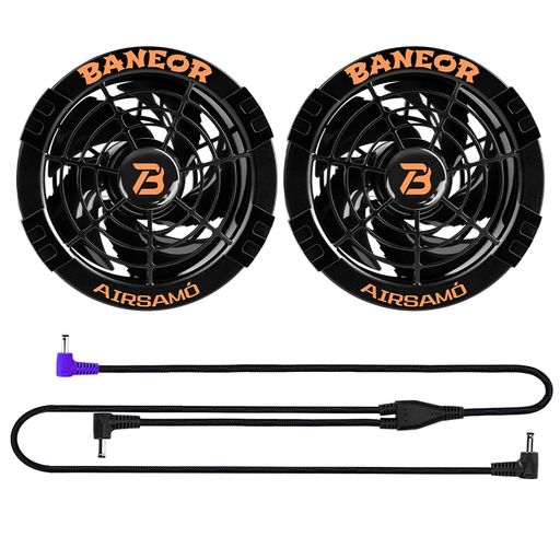 2026年モデルのファンは、高回転・低騒音を実現する‌日本製ブラシレスモーター‌を採用。 モーター内部には‌ダブルボールベアリング‌を搭載し、回転時の摩擦を大幅に低減。その結果、‌効率的な空気流れを実現し、風量が向上‌しています。 空気を効率よく誘導する‌特殊3D翼形状‌を採用(羽根は鋸歯状)。わずかな回転数でも、強力な送風を可能にします。 ファンの保管については、ファンのカバーが取り外し可能で、ファンの羽根を洗うのにも便利で、ウェットティッシュで拭くだけで十分です。 【パッケージ内容&amp;商品仕様】作業服適用直径:9cm。セット内容:ファンx2、DC接続ケーブルx1、取扱説明書x1。