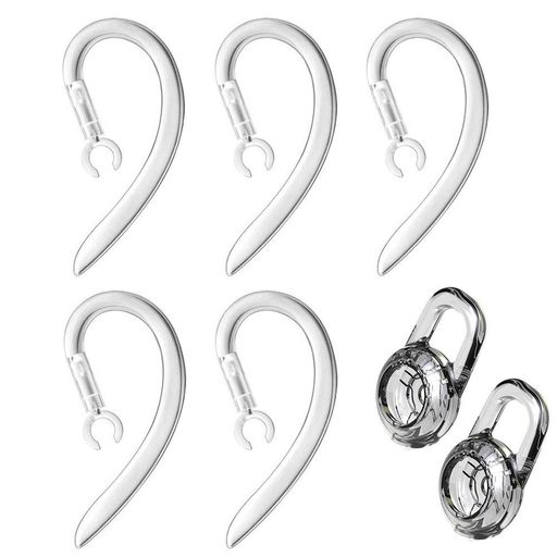 VSuRing イヤーフック イヤーピース プラントロニクス用 落ち防止 360度回転 6.0mm 5個入 シリコン製 QCY PLANTRONICS ユニバーサル ワイヤレス ヘッドセット用 Bluetooth イヤホン 等対応 イヤールー…