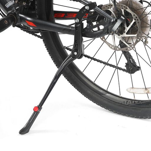 ALLVD 自転車キックスタンド アジャスタブル サイドスタンド24-29インチ対応 二点固定式 自転車用スタンド 長さ調節可能 アルミ合金製 二点固定式 簡単取り付け ロードバイク/クロスバイク…