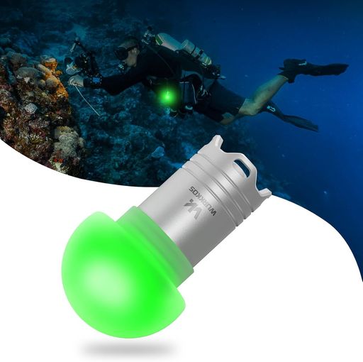 Wurkkos DL04 ミニダイビング用シグナル LED 水中ビーコン ナイトダイビング対応 小型軽量 100m防水 RGB発光 USB-C充電式