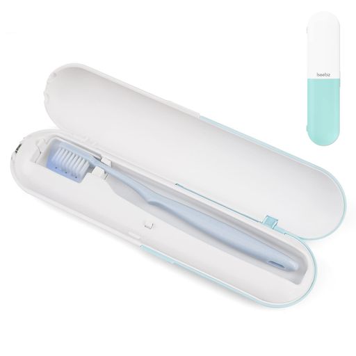 Iseebiz 歯ブラシ除菌器 UV-C除菌 3分自動タイマー 歯ブラシ収納 歯ブラシ除菌ケー...