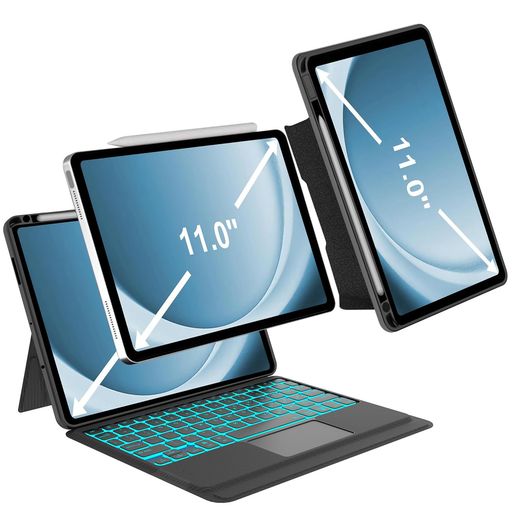 【対応機種】iPad Pro 11インチ(M5/M4)対応。モデル番号:A2836 A2837 A3006 A3357 A3358 A3359に適用します。※ご購入前必ず適用モデル番号をご確認ください(iPadの本体裏側にモデル番号と型番の記載がある)。 【横/縦置き&amp;磁気吸着分離式】ipad pro 11 キーボード は 縦置きスタンドと横置きスタント機能あり、スタンドタイプなのでお好きな角度で動画視聴、お仕事やタイビングなども便利です。 ビジネス、アウトドア、学校、家事など様々なシーンで大活躍。キーボード分離可能で、使用しない時、 キーボードをケースから外すこと出来ます。 キーボードかけせずにiPadカバーだけ着装もできます。 【タッチパッド付き&amp;3台設備が切替可能】タッチパッド搭載bluetooth 5.2キーボード付きipad ケース、iPad pro 11を着装して、iPadは楽々操作ができます。オシャレと便利、日常使用と旅行に完璧です。3台のデバイスとペアリング可能で、ボタンを押すだけで切り替えることができます。