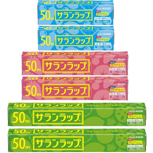 サランラップ15cmx50mx2個+22cmx50mx2個+30cmx50mx2個セット