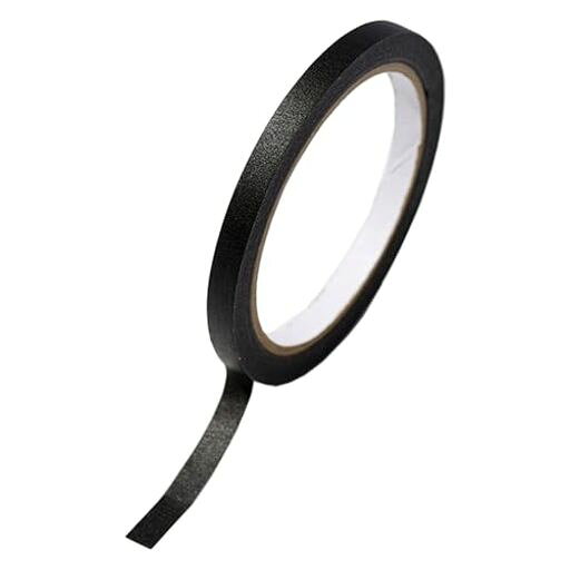 【製品内容】マスキングテープ8MM*20Mタイプ1個入。 【色】ブラック 【仕様】全長20M、幅8MM。 【引き裂き方】手で引き裂くことができる。 【使用シーン】ネイルアートをする際に使用するのに適しており、爪以外の部分が UV ランプで日焼けするのを防ぐことができます。