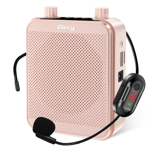 【優れた音質】最大出力は30Wで、声がクリアに出せ、ひずみがなく、拡大効果がいい。プレゼンテーションや会議の際には、特に自分の声に問題がある場合に役立って便利なツールです。また、長時間に話す必要がある場合、マイク付き、ハンズフリー拡声器があれば声帯の損傷を減らすことができます。1,000m2). 大きな部屋を覆うほど音が大きい。 【UHF無線伝送技術】ワイヤレス拡声器はUHF高周波無線伝送技術を採用しています。UHFはWifi信号の干渉を受けず、50メートルの長い伝送距離を持っている。 パッケージには、有線マイクも同梱されています。 【大容量バッテリー】無線拡声器には新しいリチウム電池が内蔵されており、3〜5時間充電した後、14〜18時間連続して使用できます。耐久性に優れたABS素材を採用。