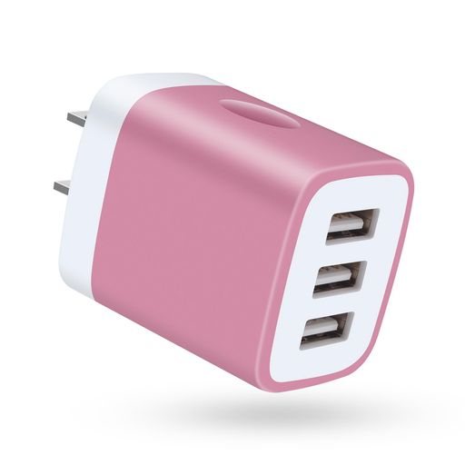 Viviber usbアダプター 可愛い小型3口充電器 USB3ポート5V/3.1A usbタップ PSE認証済 acアダプター 電源タップ コンセント iphone16充電器 USB電源【iPhone