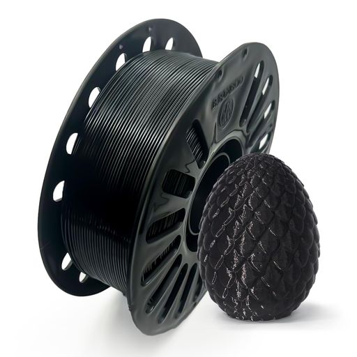 【高速PETGフィラメント 1.75mm】BBAMBOO PETG フィラメントは、PLA の印刷しやすさと ABS の強度を兼ね備えた高性能素材です。100%環境に優しく、有害物質を一切含まないため、安心してお使いいただけます。 【優れた層接着性】PETG 特有の高い層間接着性により、反りや歪みを大幅に軽減。モデルの構造的強度が向上し、滑らかで安定した高品質プリントを実現します。 【高靭性・高耐久で機能パーツに最適】PETG は非常に高い靭性と耐久性を持ち、繰り返しの使用やストレスに強いのが特徴です。日常使用のパーツから機能性モデルまで、幅広い用途に対応できます。 【高い耐衝撃性で割れにくい】PETGは落下や衝撃に強く、プリント品がひび割れしにくいため、長期間の使用でも性能を維持します。強度が求められる部品の制作に最適です。 【低ラーメン・詰まりにくい設計】BBAMBOO 特殊配合により、糸引き(ラーメン)を効果的に抑制し、ノズル詰まりを軽減。スムーズで安定した印刷をサポートし、初心者から上級者まで快適にご利用いただけます