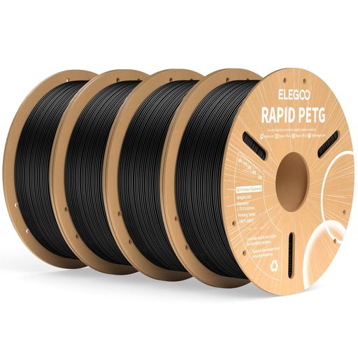 ELEGOO 高速 PETG フィラメント 1.75mm 黒色 印刷速度600mm/s対応可能 RAPID PETG ...