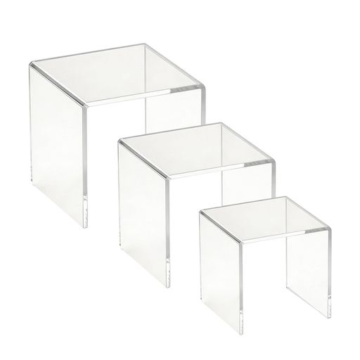 展示台 コの字型 アクリルディスプレイ アクリルステージ 3/5個セット あくりるスタンド 透明 あくりる製 フィギュア飾り コレクションケース 陳列台 スタンド あくりる台 コレクション …