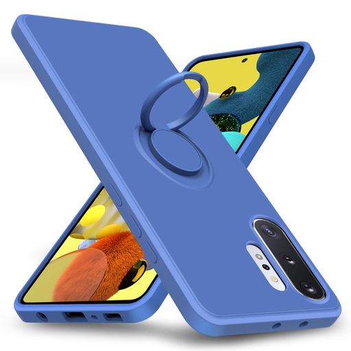 Samsung Galaxy Note 10 Plus ケース リング付き 耐衝撃 シリコン TPU ケース 薄型 ソフト 全面保護カバー 指紋防止 リング付き スタンド機能 車載ホルダー対応 360°回転 レンズ保護 ストラップホー…