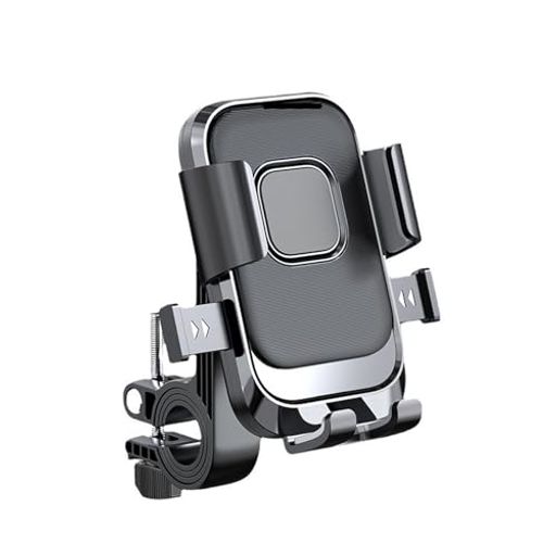 LUYING 自転車 スマホホルダー 落下防止 振動吸収 強力な保護 360度回転 簡単取付 ...