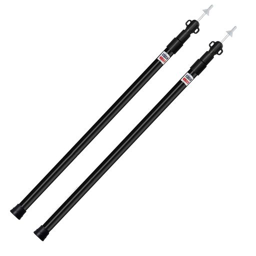 Tarp Poles Tent Poles Telescopic [Reinforced Locking Structure] Aluminum Tent Poles 30mm Diameter (Height 90~230cm) 3-Section Stepless Adjustment 2-Piece Set for Tent/Tarp Setup Outdoor Camping Storage Bag Included (…