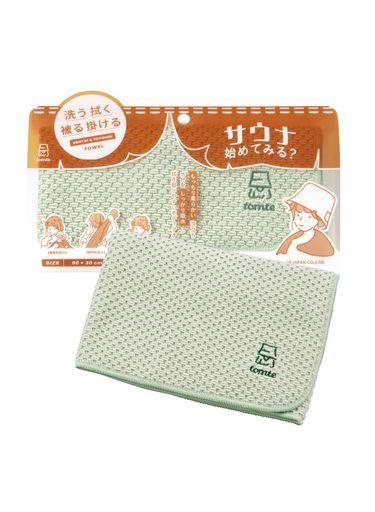 シービージャパン(CB JAPAN) タオル 吸水速乾 マイクロファイバー グリーン 繊維の隙間に素早く吸水 30x90cm マイサウナ ボディタオル tomte