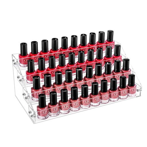 💅【大容量4段構造40本】家にあるジェルネイル、リップ、口紅、マニキュアなどのメイク用品はどんどん増えてきて、片付けに悩んでいるあなたにおすすめです。もののサイズにより、40本ぐらい収納することができます。 💄【クオリティ感あるアクリル】部品のアクリル板は透明度が高くて、品質もいいです。また、アクリルケースのクリア度を保つため、側面の面板の表面に、ビニールシールが貼ってあります。 💖【強い収納性】槽内の寸法は広くて 、底面直径が3.4cm以内の瓶は自由に入れます。また、だんだん高くなる4層の設計は、小物の展示はいいし、取ったり、置いたりするのも便利です。 🔩【組立簡単】うちのアクリルスタンドは構造がシンプルです。アクリルパーツは6個、おねじやめねじは各16枚となり、女の子でも、すぐ組立できる簡単な手作業です。 ⭐【コレクションケースとしての活用】キャビネットを上向きに固定して収納ボックスとして使用することも、下向きにしてボードや床を作ってひよこを立てて陳列棚として使用することもできます。 フィギュア、時計、化粧品、小さな観葉植物などのコレクションを、柔軟で自由な発想で輝かせましょう。