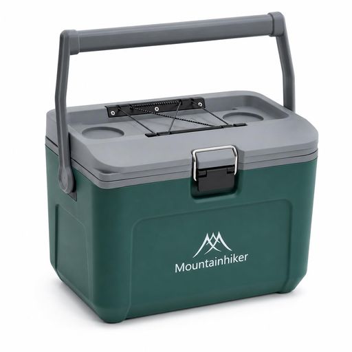 Mountainhiker クーラーボックス 16L 小型 保冷ボックス ハードクーラー 最大72時間保冷 17QT 軽量2.8kg 6面PU断熱 PP素材 500mlペットボトル約15本収納 キャンプ ピクニック 運動会 部活 スポーツ観…