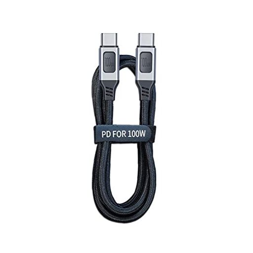 Type-C USB-C オス-オス USB 2.0 バージョン データケーブル Eマーカー 100W ノートパソコン&amp;電話用 リバーシブル設計と100WタイプCコネクタ、リバーシブルプラグの向きとケーブル方向。 内蔵のEmarkerチップセット、スケーラブルDC20v 5A (100W)充電とUSB2.0 480Mbpsデータをサポート。 合金シェルオーバーモールドとスリーブケーブル。 ノートパソコン&amp;タブレット&amp;携帯電話&amp;ハードディスクドライブに対応。