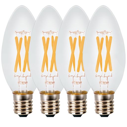 FWAYTECH ledシャンデリア電球 e17 調光対応 電球色2700K 4W 485ルーメン Ledフィ...