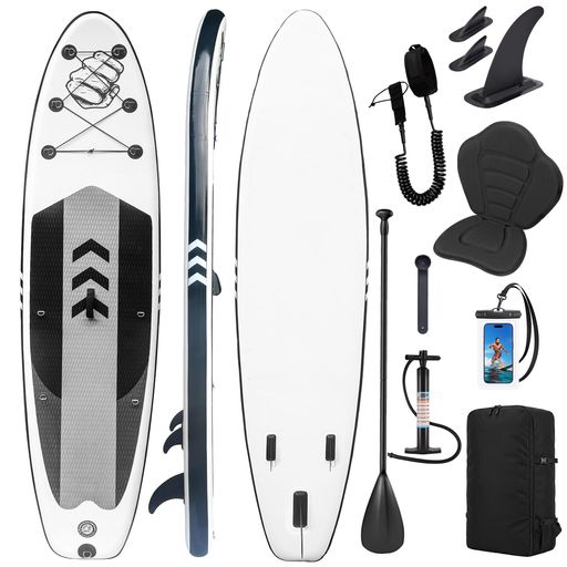 🌊【高品質SUPボード】 🌊このSUPボードはドロップステッチ構造+軍用グレードPVCで作られ。剛性が高く、軽量(本体ただ8.5kg)。女性でも楽に持ち上げ可能。カーボンファイバー補強で耐久性UP、鋭利なものにも強いです。 🌊【初心者からプロまで楽々】🌊スタンドアップパドルボードのサイズは長さ320cmx幅82cmx厚さ15cmで安定・転覆しにくく、EVA滑り止めデッキ(防滑・緩衝)。耐荷重200kgまで(家族3人+ペットでも余裕)。着脱式フィンで安定性と速度UP。初心者も上級者も存分に楽しめます。 🌊【様々な楽しみ方】🌊 このボードはサーフィン、ヨガ、釣り、日向ぼっこなどに対応。Dリングを装備し、付属のカヤックシートを数秒で取付可能。リーシュコード付きで、、立ち漕ぎもラクラク。※安全のため、ライフジャケットの着用をおすすめします。 🌊【簡単に空気注入・排出】🌊このsupフルセットは双方向ハンドポンプ付属。充気は約10分、排気は約5分。手間いらずで、友達や子供、ペットとの旅行を最大限楽しめます。推奨気圧:12psi(最大15psi)。※高温時は気圧を適度に下げてください。