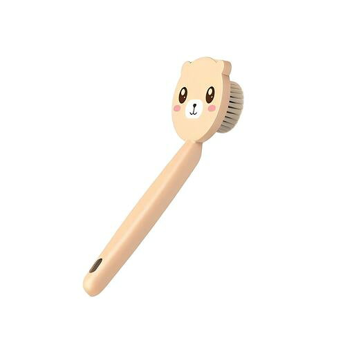 ASTRULUME キッチンブラシ 皿洗い ブラシ かわいい クマ 鍋洗い 食器洗い ブラシ ロングハンドル 手を汚さない 台所 掃除 ブラシ フライパン シンク 洗剤 泡立ち 傷つかない 壁掛け収納 (カー…
